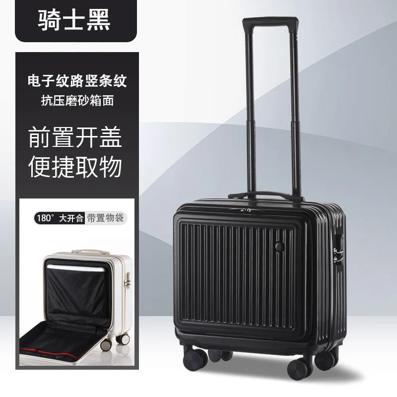 Trolley ordinateur à ouverture frontale et port USB, 18 ou 20 pouces