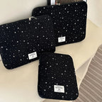 Housse ordinateur noire ciel étoilé, matelassée, 11 à 15,6 pouces