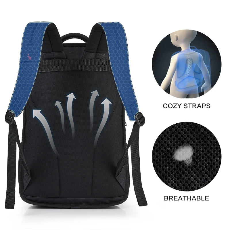 Sac à dos ordinateur 14 pouces en nylon déperlant, dos aéré 29 L